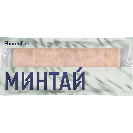 Минтай фарш без кожи, без костей зам. 750г Россия Borealis