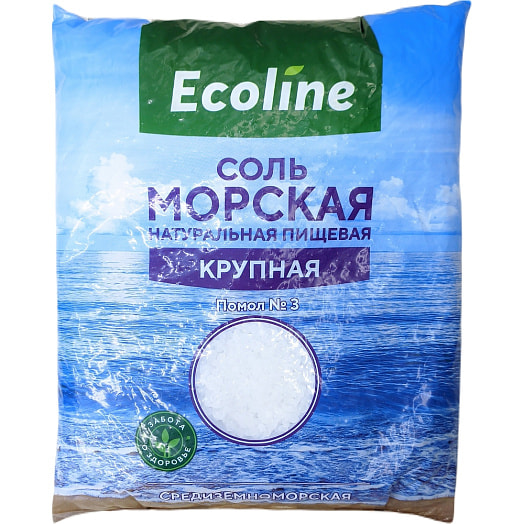 Соль морская пищевая 1кг помол крупный ОДО ЭколайнГрупп Турция