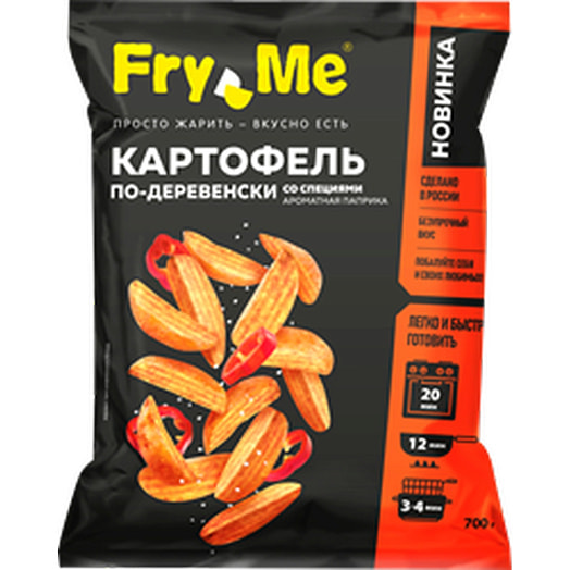 Картофель по-деревенски со специями Fry Me Ароматная паприка 700г Россия