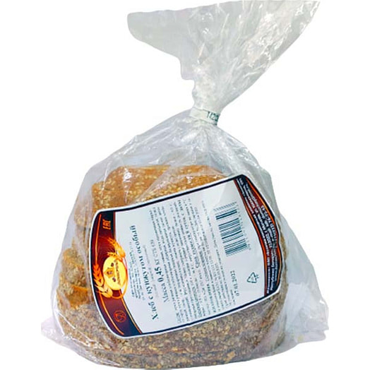 Хлеб с кунжутом особый 450г пл. нарез/упак. Домочай Беларусь