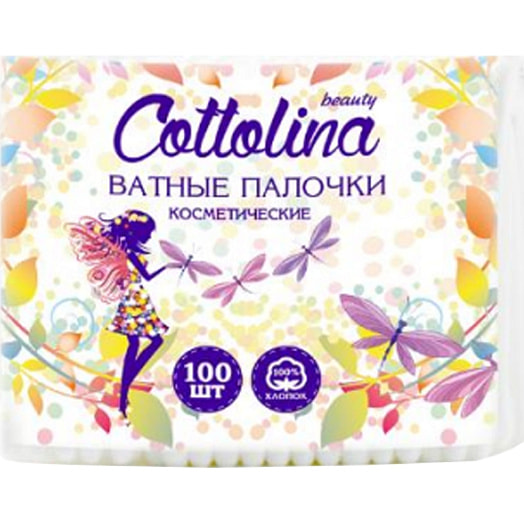 Ватные палочки 100шт ООО Русвата Россия Cottolina