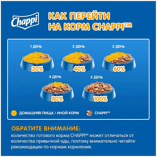 Корм Chappi с говядиной для взрослых собак 85г ООО Марс Россия Chappi