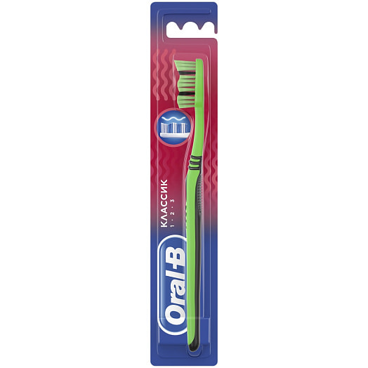 Зубная щетка Oral-B 1 2 3 Классик 40 Medium Procter&Gamble Ирландия