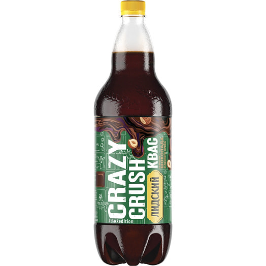 Напиток б/алк Квас Крэйзи краш темный десертный 1.5л шоколад, лесной орех ОАО Лидское пиво Беларусь