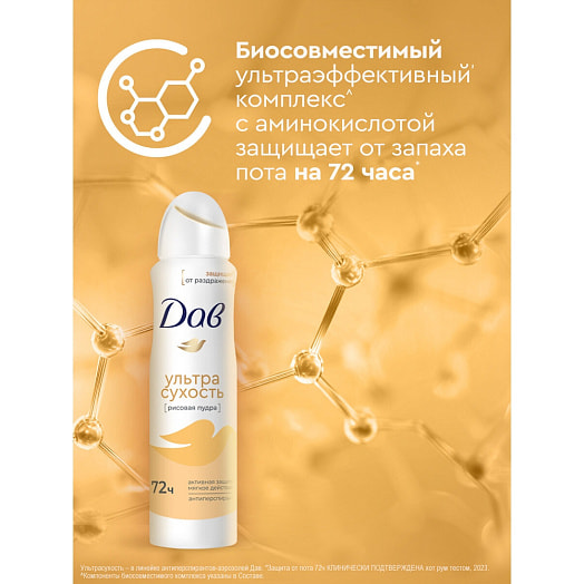 Антиперспирант-аэрозоль Ультрасухость 150мл Unilever Россия Дав