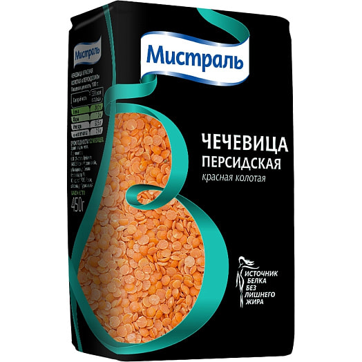 Чечевица Мистраль 450г красная персидская Россия