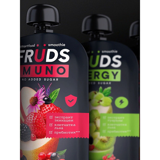 Пюре фруктовое FRUDS 150г пауч яблоко,груша,клубника,ежевика ЗАО Бобруйский бровар Беларусь