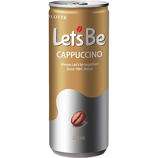 Напиток кофейный LOTTE Lets be Cappuccino 240мл ж/б Корея
