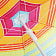 Зонт пляжный Яркое лето (d160см, h170см, 16/19мм в чехле) арт.121-058 Китай