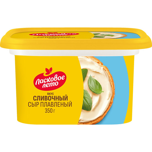 Сыр плавленый Ласковое лето сливочный 350г ОАО Савушкин продукт Беларусь Ласковое лето