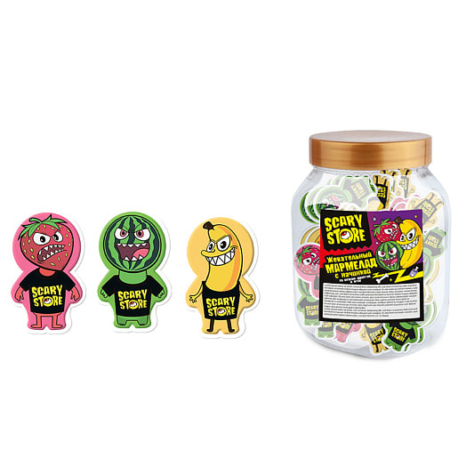 Мармелад жевательный с начинкой Конфитрейд Scary Store 9г Китай