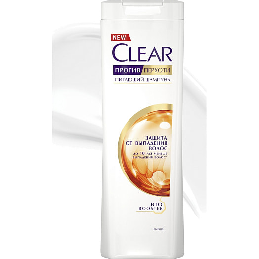Шампунь CLEAR женский 400мл Защита от выпадения волос Россия