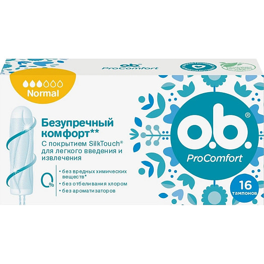 Тампоны Pro comfort normal 16шт Франция O.B.