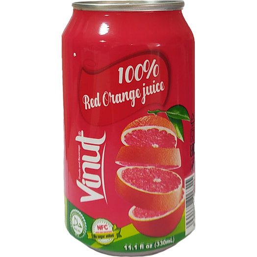 Сок Красный Апельсин 100% VINUT 330мл ж/б Вьетнам VINUT