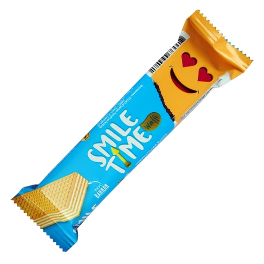Вафельный батончик Smile Time 21г со вкусом ванили Беларусь