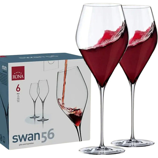 Набор бокалов для красного вина 6шт 560мл, swan 56 арт.артикул 6650 swan 56 RONA, a.s. Словакия