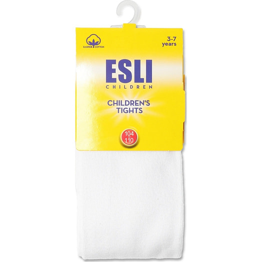 Колготки детские ESLI р.128-134 (20), 000 белый арт.19С-188СПЕ СООО Конте Спа Беларусь Esli