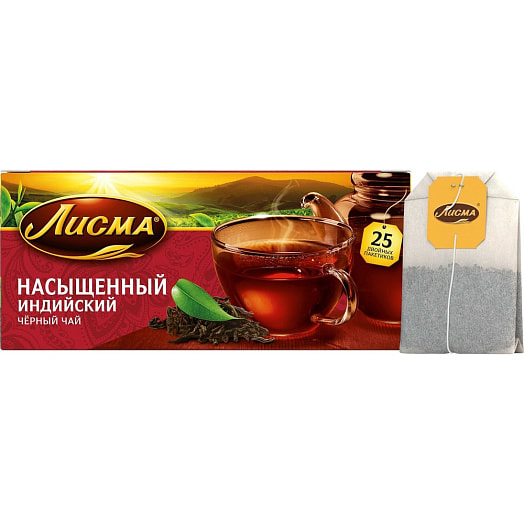 Чай Лисма Насыщенный 45г (25пак*1.8г) КОМПАНИЯ МАЙ Россия