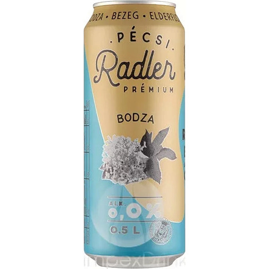 Напиток пивной б/алк Pecsi Radler Bodza Бузина 500мл ж/б Венгрия