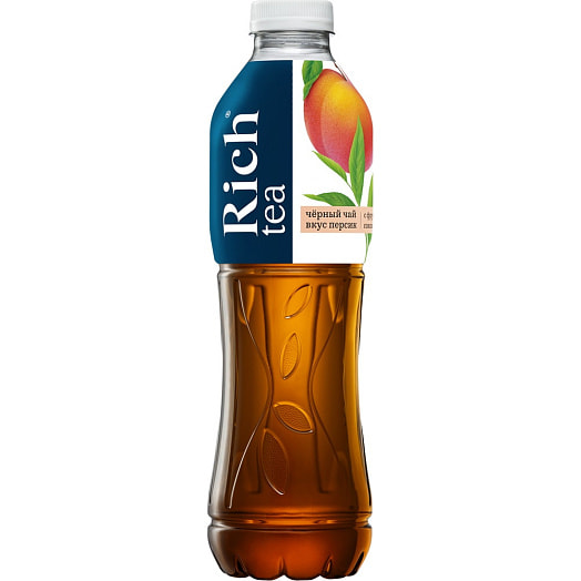 Напиток Черный чай со вкусом персика Rich 1л ПЭТ ООО Мултон Партнерс Россия Rich