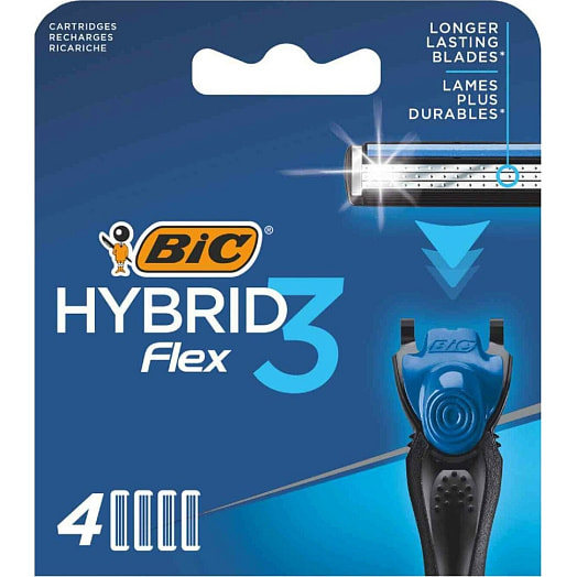 Сменные кассеты Bic Flex3 Hybrid 20г 4шт арт.948274 BIC Греция