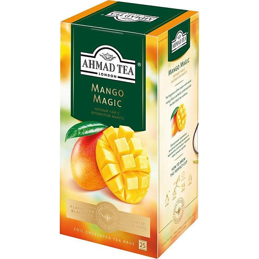 Чай Магия Манго 50г карт/уп. черный со вкусом и ароматом манго ООО Фабрика Ахмад ти Россия AHMAD TEA