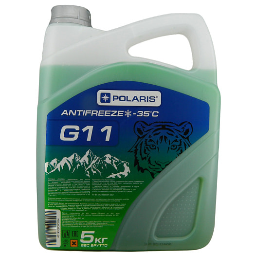 Антифриз Polaris Antifreez-40 G11 5л ПЭТ зеленый ЧПТУП Крафтхем Беларусь Polaris