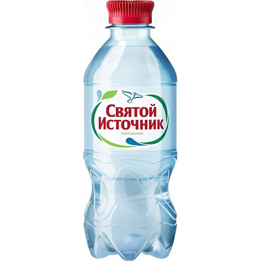 Вода природная питьевая Святой источник 330мл газированная Россия