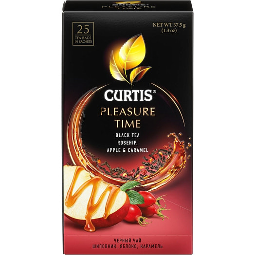 Чай Curtis Pleasure Time 37.5г черный байховый ароматизированный Компания Май Россия Компания Май