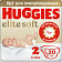 Подгузники для новорожденных Huggies Elite Soft Co 492г 4-6кг 20шт Россия