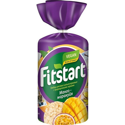 Хлебцы FITSTART рисовые Манго-маракуйя 90г ООО Мистраль Трейдинг Россия