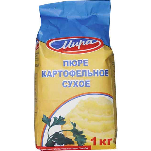 Сухое картофельное пюре быстрго приготовления 1кг Беларусь