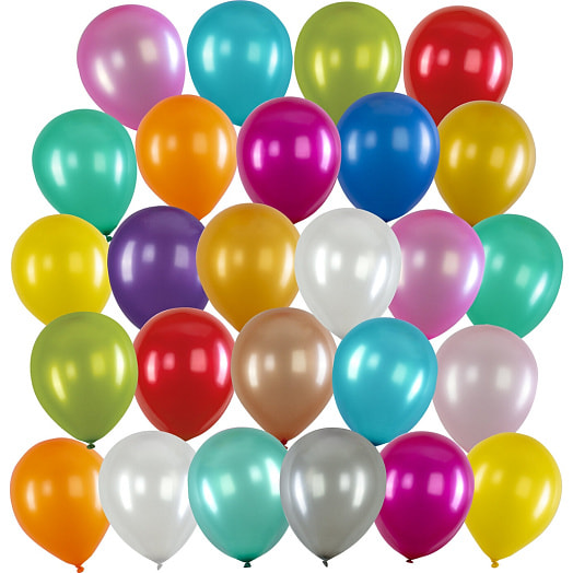Шары воздушные Brauberg kids (30см, 100шт, металлик, ассорти) арт.591878 Китай