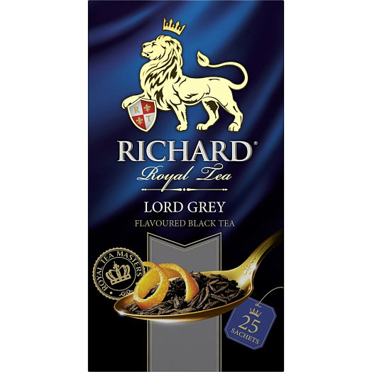 Чай Richard Lord Grey 50г бергамот, лимон (25пак*2гр) КОМПАНИЯ МАЙ Россия