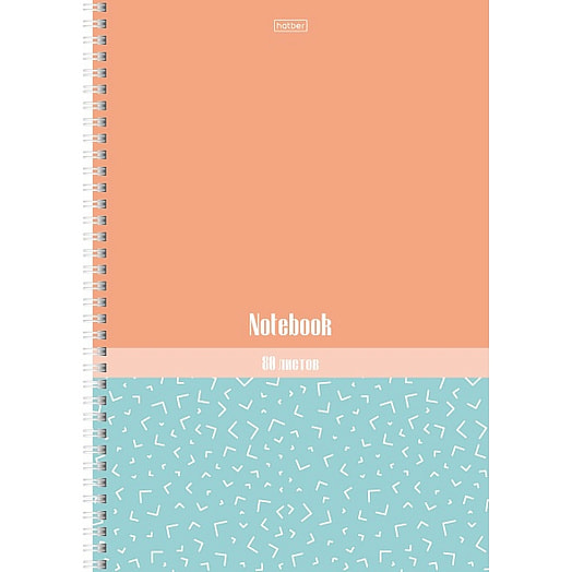 Тетрадь Скобочки 80л, А4, клетка, на гребне арт.80Т4лВ1гр Хатбер-М ООО Россия Hatber