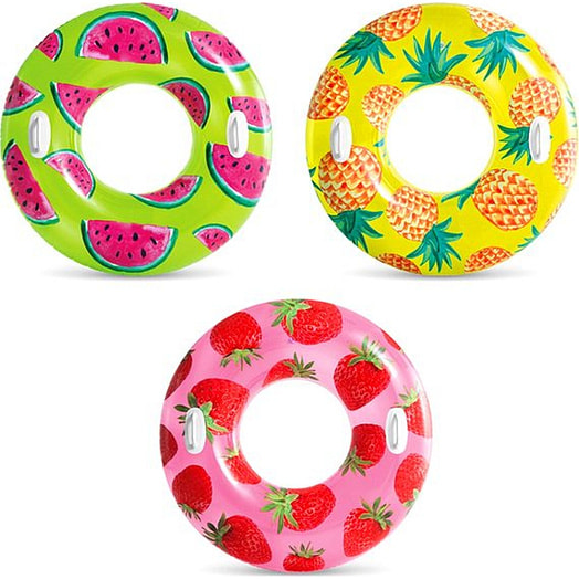 Большой надувной круг Тропические фрукты арт.56261NP УРАЛ ТОЙЗ ООО Китай