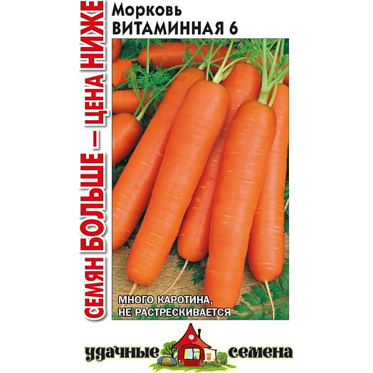 Морковь Витаминная-6 4г ГК Русский Огород-НК Россия Русский Огород