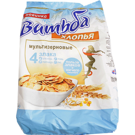 Хлопья мультизлаковые Витьба 250г 4 злака Беларусь