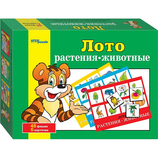 Лото Растения-Животные Степ Пазл арт.80303 ЗАО Степ Пазл Россия StepPuzzle
