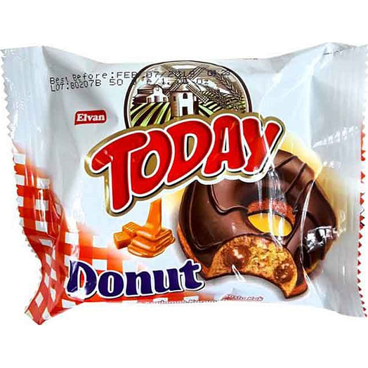 Пирожное-пончик DONUT TODAY CARAMEL 50г Турция