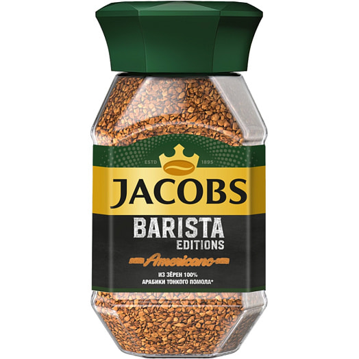 Кофе Jacobs Barista Editions Americano раствор с доб молотого 95г ст/б Россия Jacobs