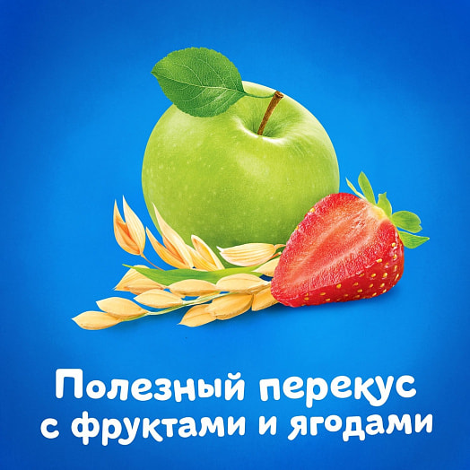 Фруктовый батончик Яблоко-клубника-злаки 15г для дет/пит с 12мес ООО ПК Фарм-про Россия