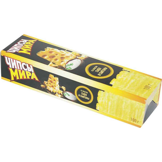 Чипсы картофельные МИРА 100г со вкусом сыра и сметаны Беларусь