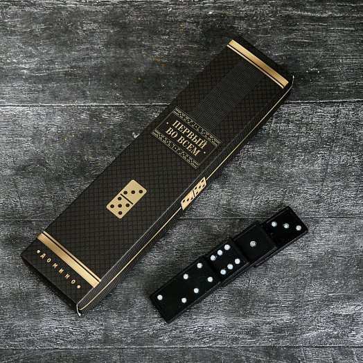 Подарочный набор Лучший из лучших (карты, домино, стопки, кости) арт.3678382 Китай Сима-ленд