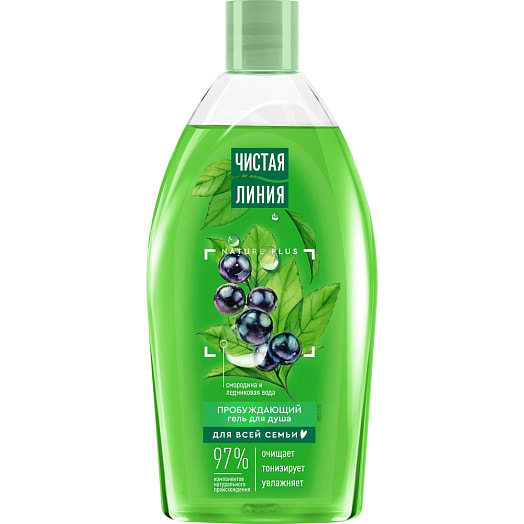 Гель для душа 750мл пробуждающий Unilever Россия Чистая линия