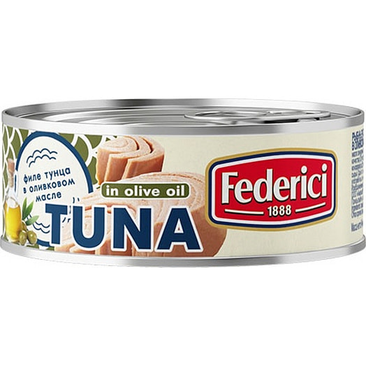 Тунец полосатый в оливковом масле филе-кусок 160г ж/б Eurofish S.A. Эквадор