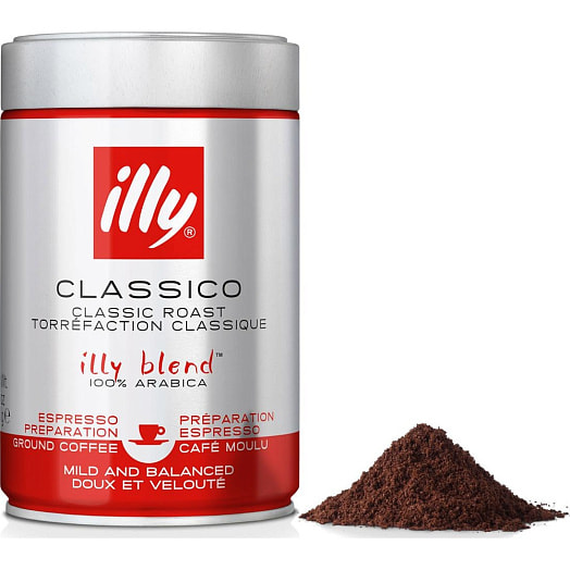 Кофе illy 250г ж/б молотый CLASSICO RED Италия