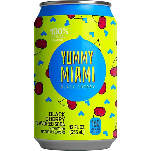 Напиток б/алк YUMMY MIAMI Black Cherry сильногаз 355мл ж/б США