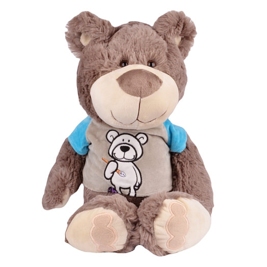 Игрушка Мишка в свитере 33см белая мягконабивная арт.018SRL137 Weihai Wonder Aartscrafts Co.,LTD Китай Крошка