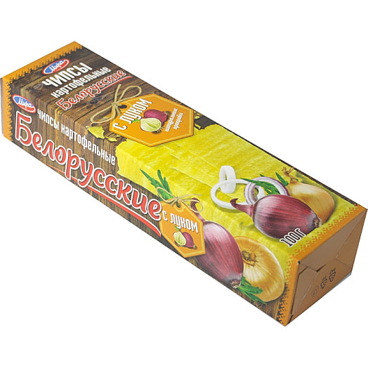Чипсы картофельные Белорусские 100г с луком Беларусь